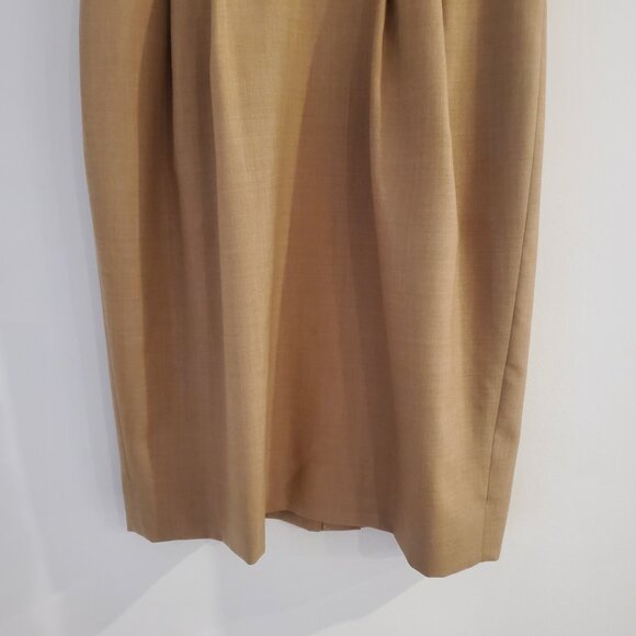 J CREW 100% Wool Neutral Short Sleeve Pencil Dress Super 120s Dress NEW - Picture 4 of 12